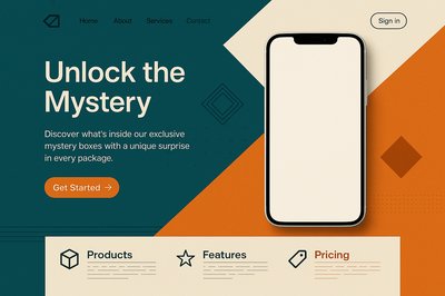 Modern Landing Page Design with Clean Aesthetics