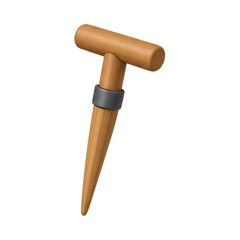 wooden seed dibber tool