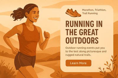 Boho Style Slide for Trail Running Events