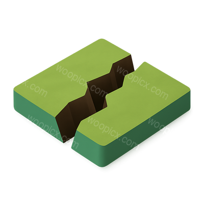 3D Rift Valley Icon with Isometric View