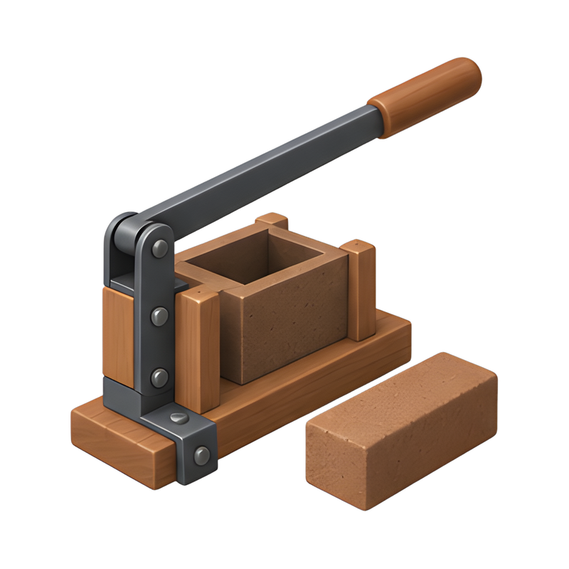 manual earth brick press