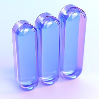 Stylized Transparent 3D Shapes with Soft Gradient