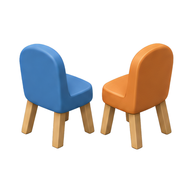 Modern interview chair duo