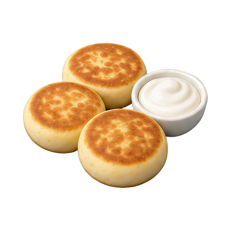 delicious russian syrniki breakfast