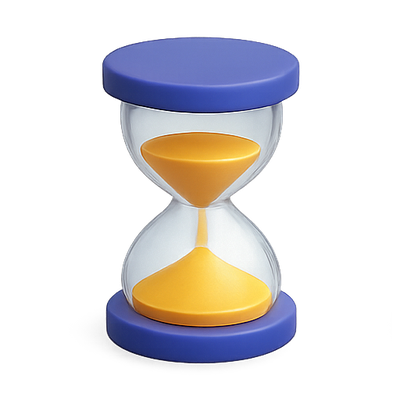 Stylish Hourglass Timer with Colorful Design