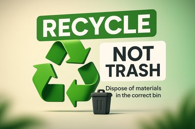 Recycling Awareness Graphic with Eco-Friendly Design