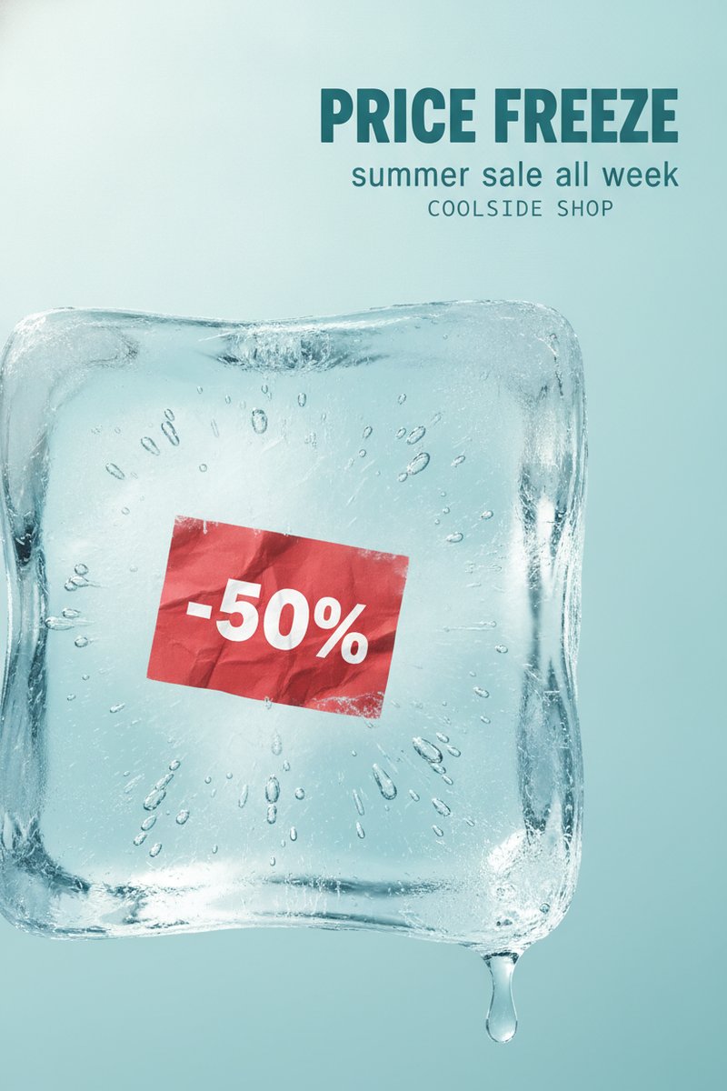 Summer freeze sale banner
