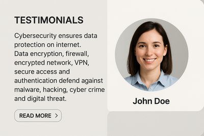 Modern Cybersecurity Testimonial Design for Corporate Use