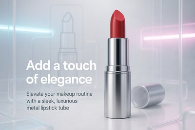 Elegant Lipstick Display with Modern Design Elements