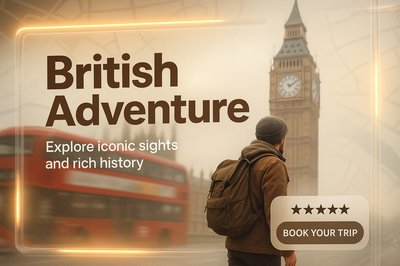 Travel Promotional Banner for British Adventure Tours