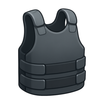 3D Soft Armor Icon with Isometric Design