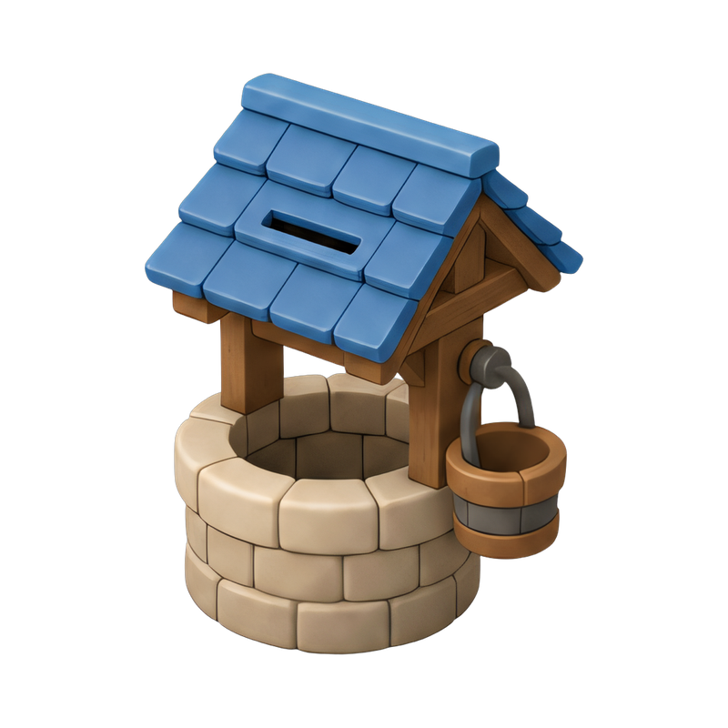 charming wishing well card box