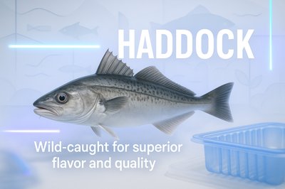 Promotional Seafood Image Highlighting Fresh Haddock