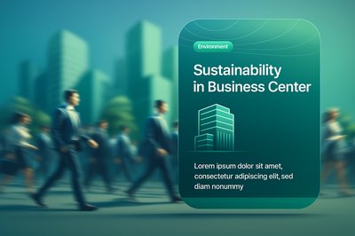 Sustainability Concept in Modern Business Center