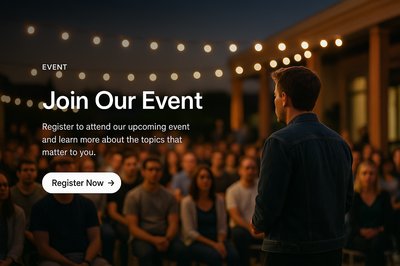Stylish Event Web Page Design for Engagement