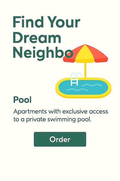 Promotional Graphic for Apartment Pool Access