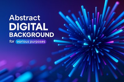 Dynamic Abstract Digital Background for Technology and AI