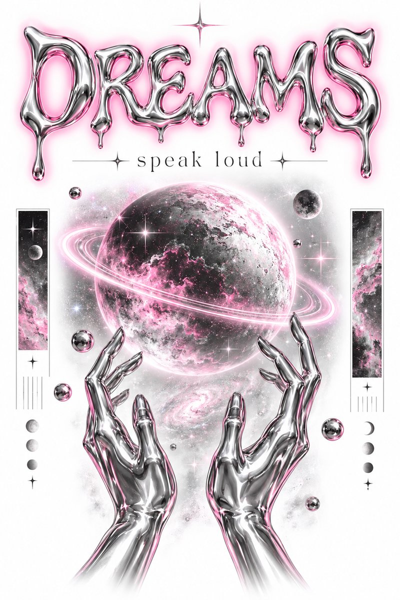 Liquid chrome dreams poster