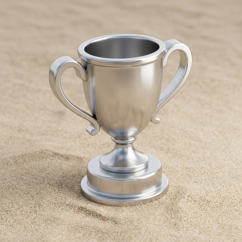 gold trophy on pedestal