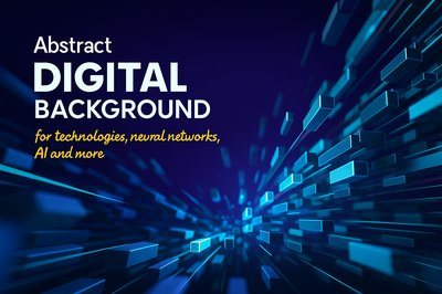 Dynamic Abstract Digital Background for Technology and AI