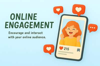 Illustrative Graphic on Online Engagement Strategies