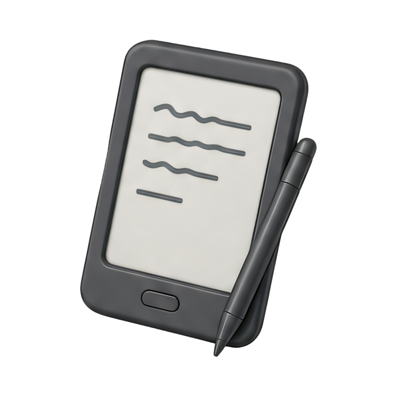 E-ink writing tablet experience