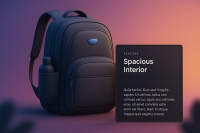 Stylish Backpack with Spacious Interior Feature