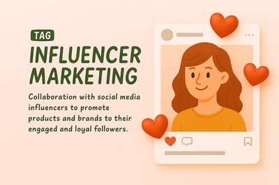 Illustrative Graphic on Influencer Marketing Concept