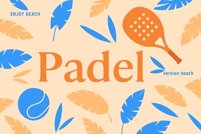 Colorful Padel Theme with Beach Elements