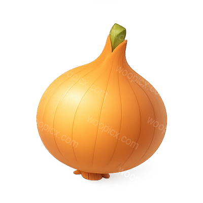Stylized Cartoon Onion Character Design