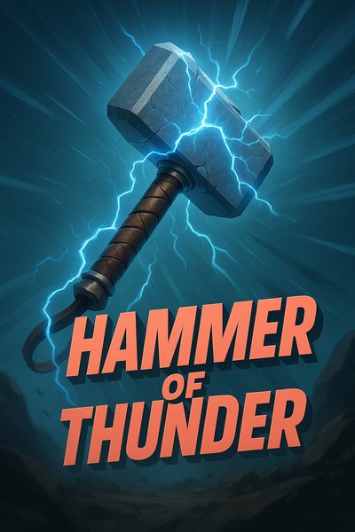 Dynamic Illustration of the Hammer of Thunder with Electric Effects