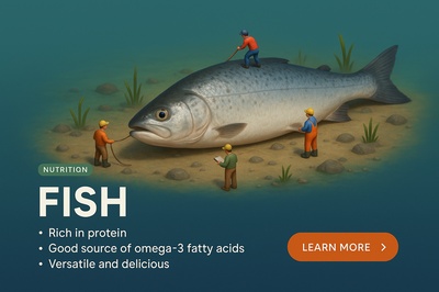 Detailed 3D Scene of Fish with Miniature People Interacting
