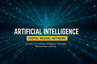 Futuristic Background Representing Artificial Intelligence Technology