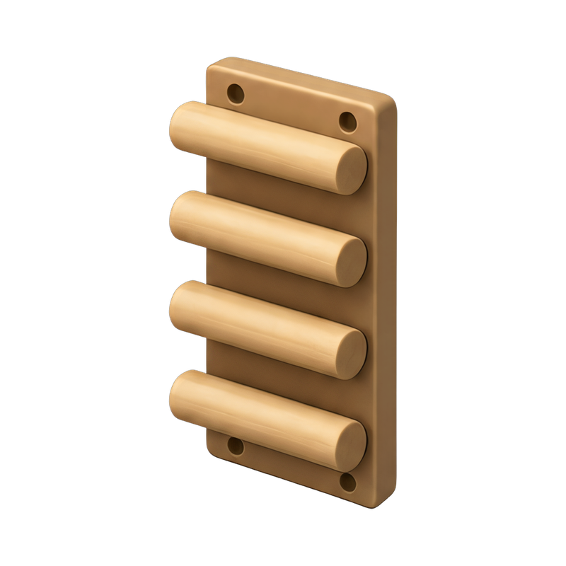 Wooden campus board rungs