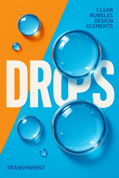Vibrant Bubbles Design with Bold Typography