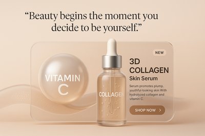 3D Collagen Skin Serum with Vitamin C - Skincare Solution