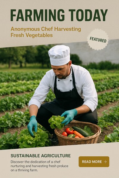 Harvesting Fresh Vegetables on a Farm by Anonymous Chef
