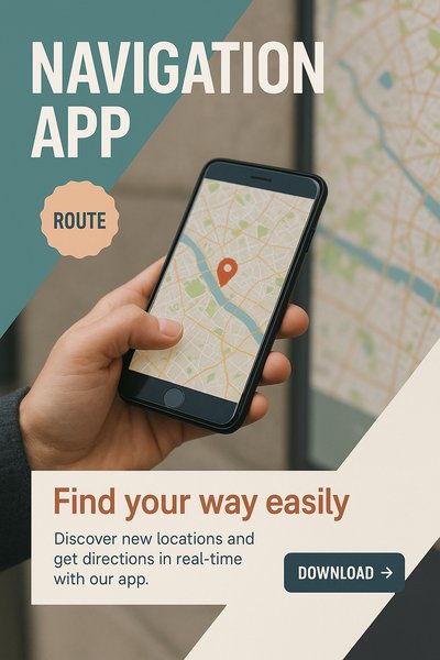 City Navigation App with Realistic Map and Phone Interaction