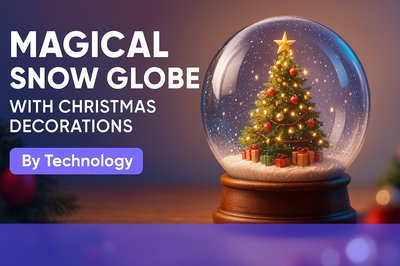 Enchanting Christmas Snow Globe Design for YouTube Thumbnail