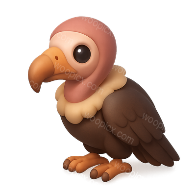 Cute Cartoon Vulture Character Design