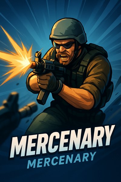 Dynamic Mercenary Action Scene Illustration