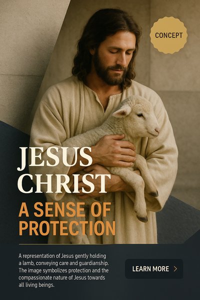 Jesus Christ Holding a Lamb: A Symbol of Care and Protection