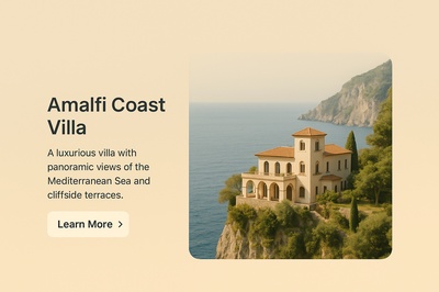 Luxurious Villa on the Amalfi Coast with Panoramic Sea Views
