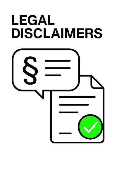 Legal Disclaimer Graphic with Icon and Document