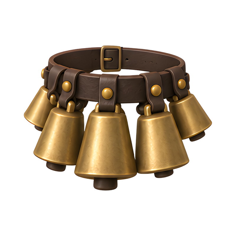 Traditional kukeri waist belt