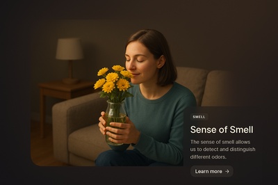 Captivating Scene Illustrating the Sense of Smell