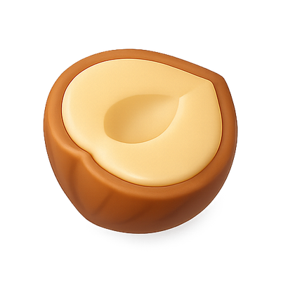 Realistic 3D Nut-Shaped Container Design