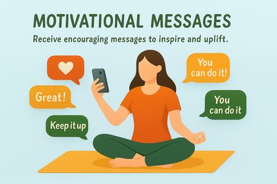 Illustrative Graphic for Motivational Messages Concept