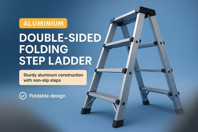 Promotional Image for Double-Sided Folding Step Ladder