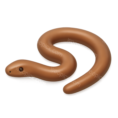 Realistic Brown Snake Illustration